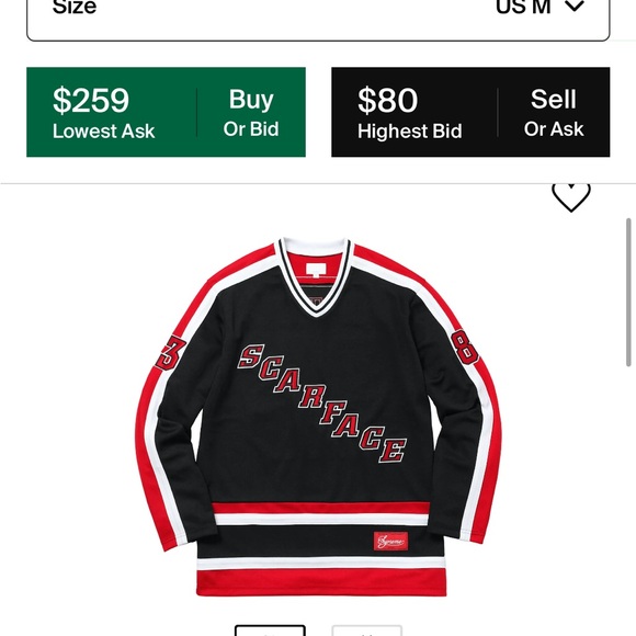 Supreme Scarface Hockey Jersey size M used - Picture 6 of 6